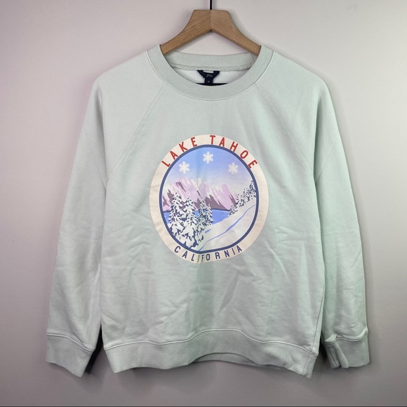 J. Crew Lake Tahoe Fleece Pullover Sweatshirt - Picture 3 of 5